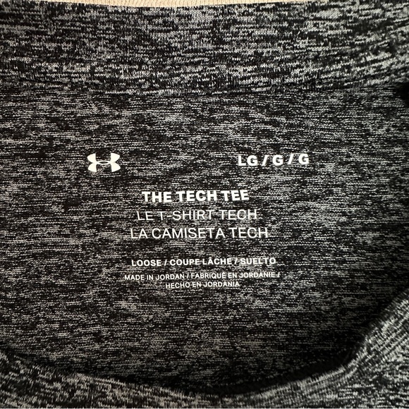 Under Armor Men’s Athletic Gray Polyester Short Sleeve Size L - Picture 6 of 9